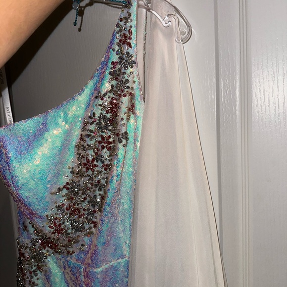 Rachel Allen White one shoulder fun fashion size 4 new with tags - Picture 2 of 4